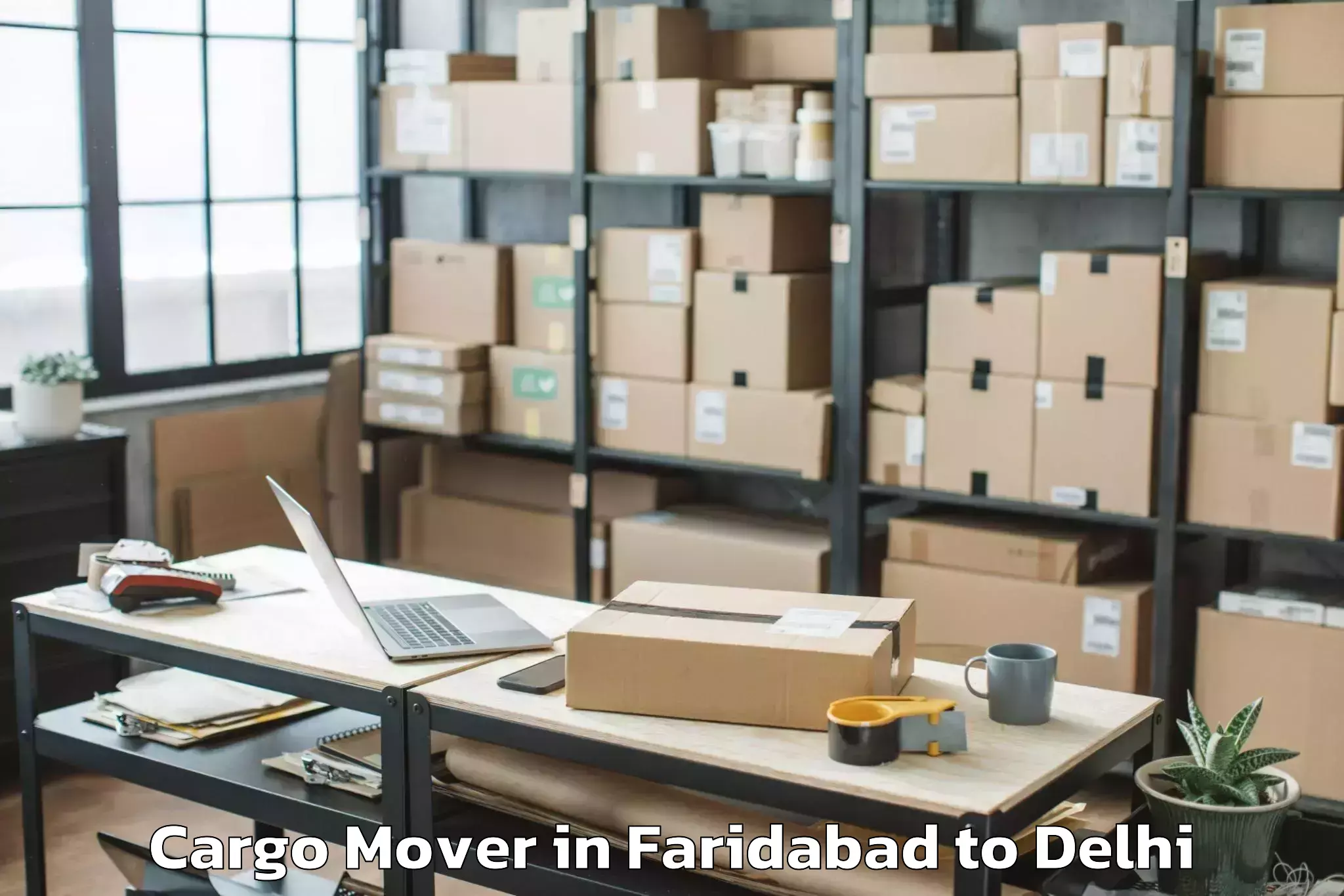 Get Faridabad to Delhi Technological University Cargo Mover